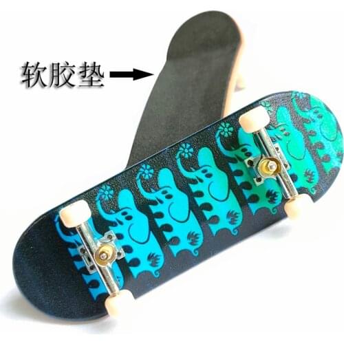 2021 New arrival 1pc 10X3.2cm Board surface bump printing mini fingertip finger skateboard plastic zinc alloy split bracket
