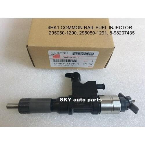 4HK1 GENUINE AND BRAND NEW COMMON RAIL FUEL INJECTOR 295050-1290, 295050-1291, 8-98207435-0