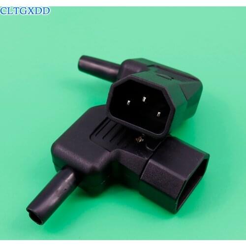 Cltgxdd IEC320 C13 Female jack Right Angle UPS Audio Plug Socket 10A / 16A AC Power Industrail Cable Connector