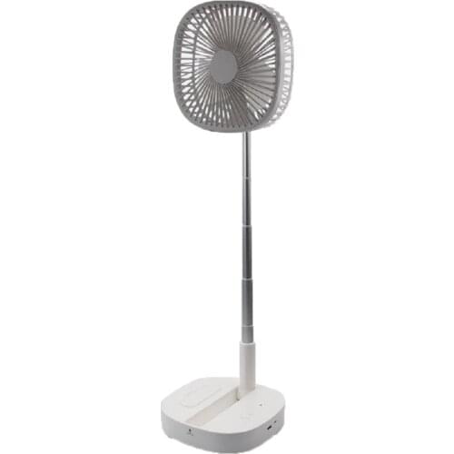 Electric Fan Summer Adjustable Desktop Pedestal Standing Fan USB Rechargeable 3 Speeds for Home