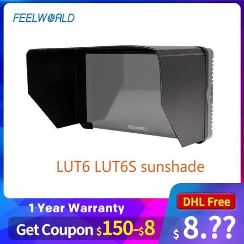 FEELWORLD Sunshade Portable Light Weight Flexible Installation for 6 inch LUT6 LUT6S 4K HDMI Input Camera DSLR Field Monitor