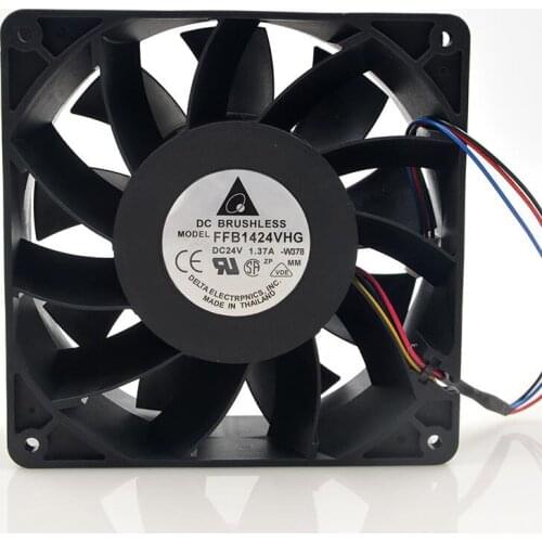FFB1424VHG 14050 140x140x50mm 14CM DC 24V 1.37A 3 lines Computer Case Industrial Cooling Fan
