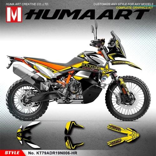 HUMAART Personalised Stickers Vinyl Vehicle Wraps for 790 Adventure R ADV 2019 2020, Customizable