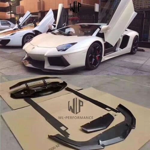 LP700 Car Body Kits Carbon fiber front lip rear diffuser side skirts rear spoiler for Lamborghini Aventador LP700 DMC style