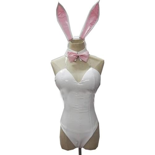 Game FateGrand Order Illyasviel Von Einzbern Cosplay Costume Sexy White Bunny Girl Jumpsuit Role Play Clothing High-End Custom
