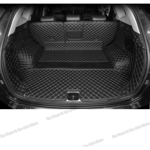 Leather Car Trunk Mats for hyundai tucson 2020 2021 2022 nx4 rear boot interior seat accessories cargo liner cover auto luggage