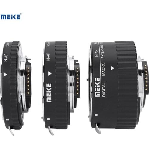 Meike Auto Focusing Macro Extension Lens Tube 12mm+20mm+36mm for Nikon F Mount DSLR fotga Lens Adapter Rings Set