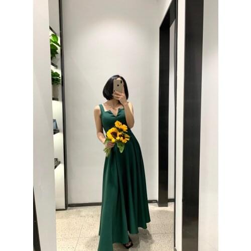 Dress Women V Neck Long Party Dresses Sexy Tank Backless Spaghetti Strap Maxi Female Holiday Vestidos Summer 2021 Robe LYQ1297