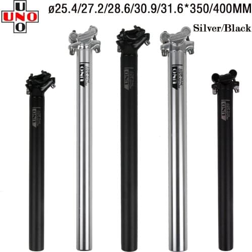 UNO MTB Lightweight SeatPost Mountain Road Bike 6061-T6 Straight Float 25.4 27.2 28.6 30.9 31.6mm 350/400mm Seat Tube