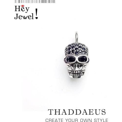 Pendant Skull Skeleton,2017 Brand New Fashion Jewelry Europe Bijoux 925 Sterling Silver Accessories Gift For Woman Rebel Men