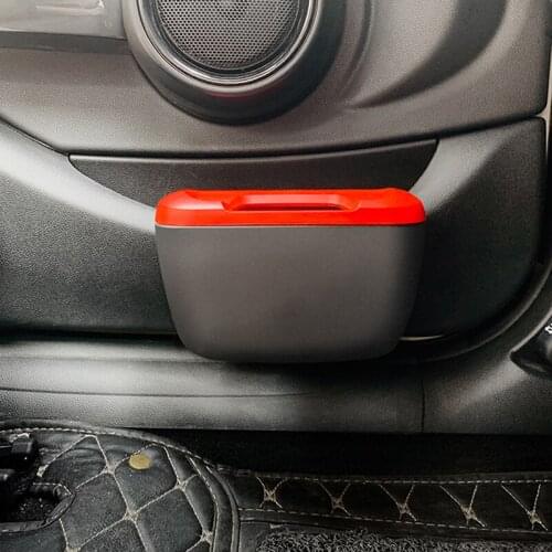 Car Interior Door Hanging Box Hook Trash Can Storage Box Decoration For All Mini Cooper F55 F56 R56 R60 Car Styling Accessories