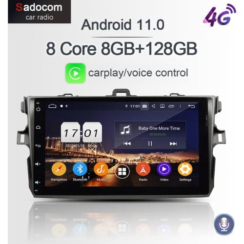 720P PX6 9" DSP TDA7851 2 din Android 10.0 4GB RAM +64GB+8core Car DVD Player autoradio Car radio For Toyota Corolla 2006 - 2011