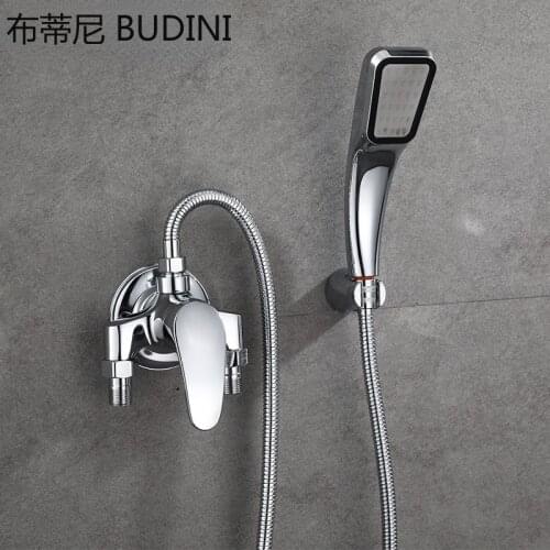 1 Set Simple Style Shower Faucet Bathroom Tap Cold and Hot Water Mixer Single Handle Bathroom Shower Sistem