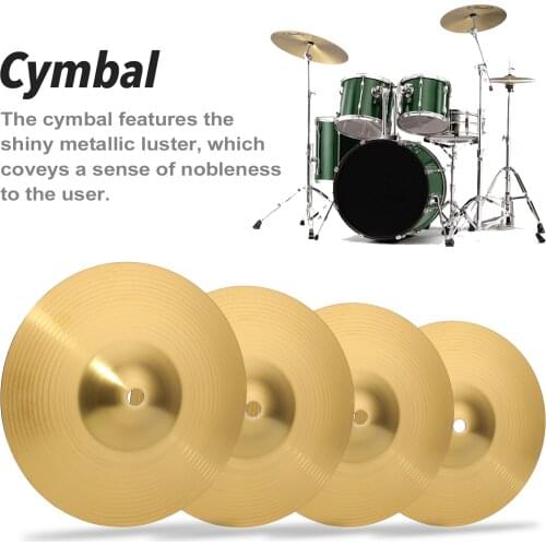 Crash Ride Hi-Hat Cymbal Brass Alloy for Drum Set Percussion Instruments 8 10 12 14 Inch Brass Alloy Drum Cymbal