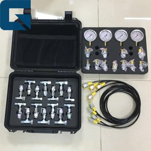 Universal instrument testing excavator spare parts hyudraulic pump pressure test gauge, hydraulic pump pressure test tool