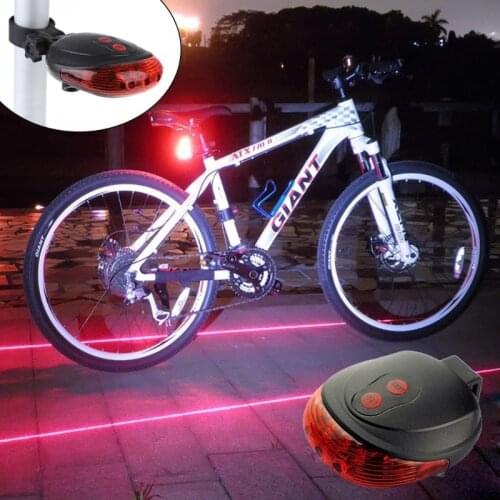 Waterproof Bicycle Cycling Lights Taillights LED Laser Safety Warning Bicycle Lights Bicycle Tail Bicycle Accessories Light