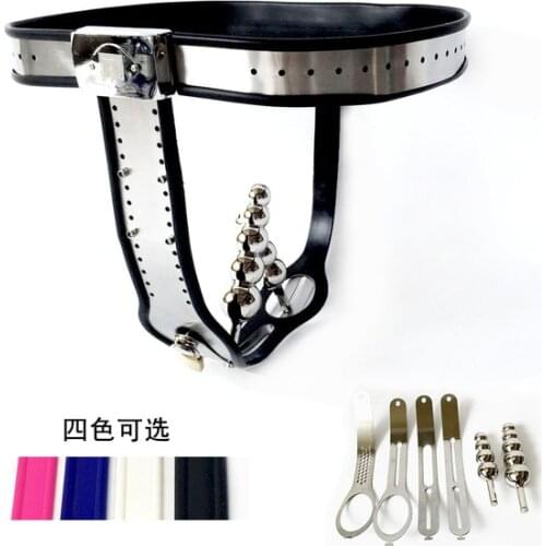 Female Underwear Chastity Device Lock BDSM Bondage Lesbians Erotic Adult Games Sex Toys for Women 2021 Sex Shop Stainless Steel