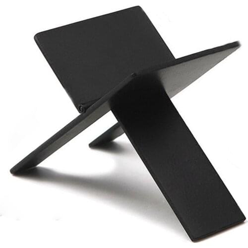 1pc Classic Black Alloy Foldable Cigar Cigarette Holder Ashtray Showing Stand