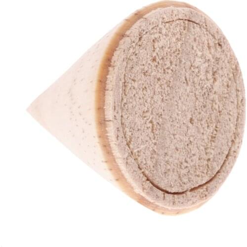 2pcs Unpainted Cone Shape Wooden Ring Jewelry Display Rack 3cm 8cm