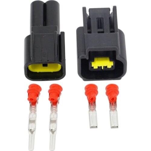 2 Pin 2.3mm Series Male and Female Auto Electrical Connector Plugs with Terminal DJ7022Y-2.3-11/21 2P