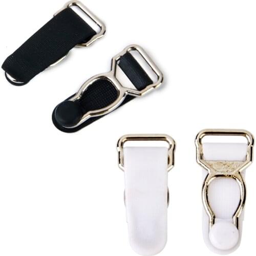 20pcs Garter Belt Grips Suspender Clips Hosiery Stocking Clips Black