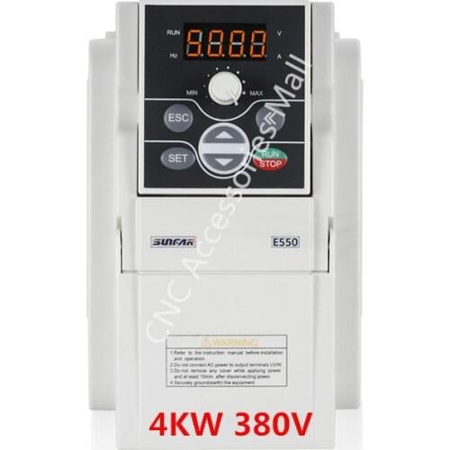 4kw E550 VFD inverter E550-4T0040L 380V 0-1000hz variable frequency driver for engraving machine