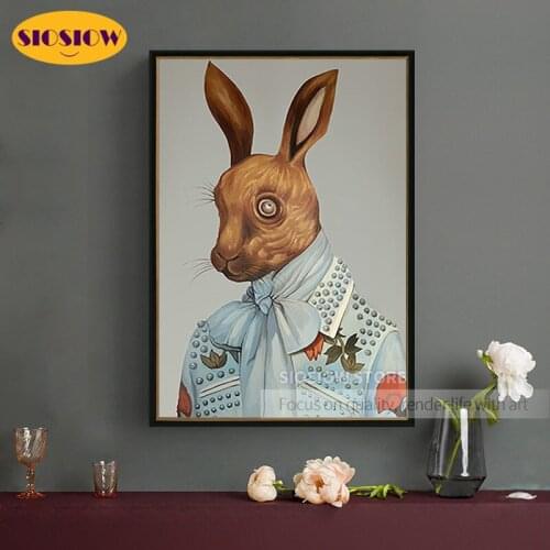 Full Square Drill Animals 5d Diy Diamond Painting Mr Rabbits Round Daimond Mosaic Embroidery Cross Stitch Kits Modern Home Deco
