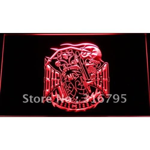 B484 Big Red Machine Skull LED Neon Light Signs with On/Off Switch 20+ Colors 5 Sizes to choose
