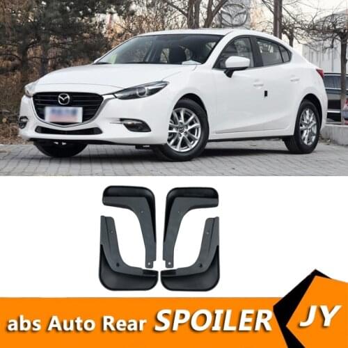 For MAZDA M3 2014-2018 Mudflaps Splash Guards Front With color and rear Mud Flap Mudguards Fender Modified special