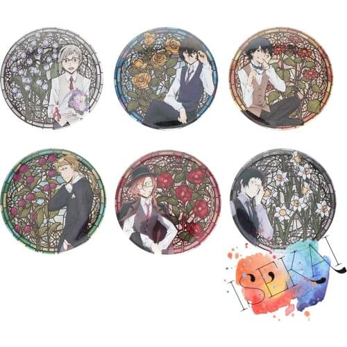 Bungo Stray Dogs Anime Cazary vol.5 Atsushi Nakajima Dazai Osamu Badge Brooch Pins