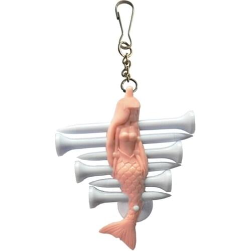 Golf Tee Holder with Keychain Mermaid Key Chain Design Adopting Premium for Golf Lovers
