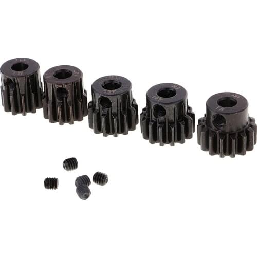 RC 1/8 Car Parts M1 5mm Teeth 11T-15T Motor Gear Pinion Brushed Brushless Motor Accessories