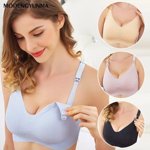 Cotton Breastfeeding Bra Pregnancy Clothes Maternity Nursing Bra Feeding Bra for Soutien Gorge Allaitement Women Underwear