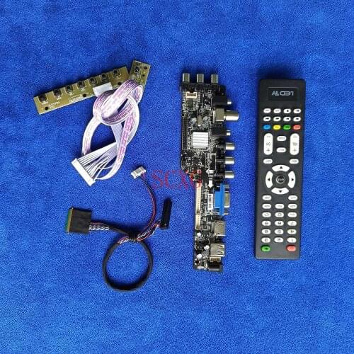 1600*900 DIY Kit Digital signal Monitor controller board HDMI-compatible USB AV VGA DVB LCD/LED Fit LP140WD1/LP140WD2 40Pin LVDS