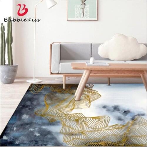 Bubble Kiss Chinese style Abstract Landscape Pattern Rugs Non-slip Anti-wrinkle Home Living Room Decor Carpets Customized Mats