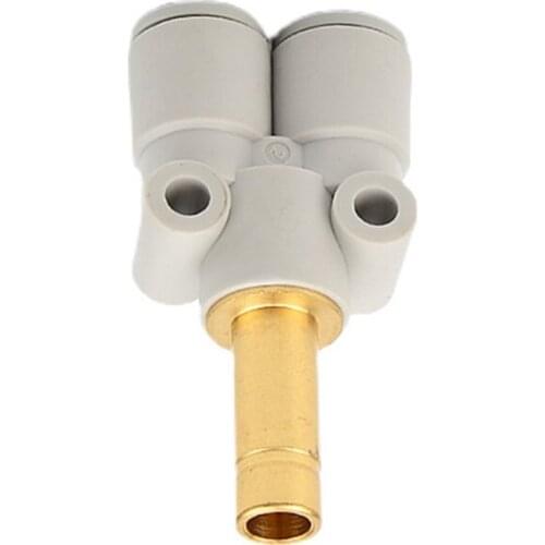 Metric Size One-touch Fittings Applicable Tubing: Metric Size, Connection Thread: M, R, Rc Plug-in “Y” KQ2U16-99A