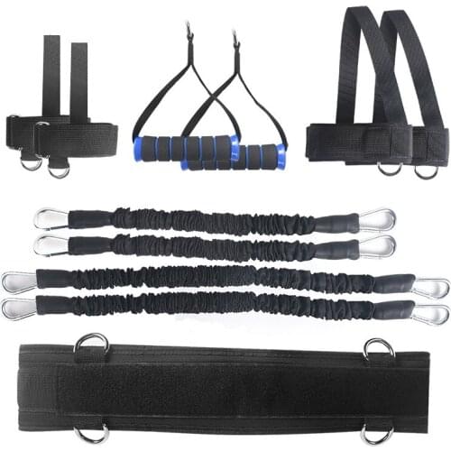 1 Set Fitness Training Resistance Band Set Boxing Muay Thai Karate Basketball Football Workout Bouncing Power Strength Equipment