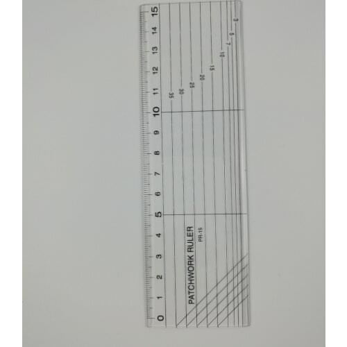 Patchwork DIY Tailor Rulers Transparent Sewing Accessories Fabric Sewing Measure Patchwork Rectangle Ruler Drawing Ruler 15CM