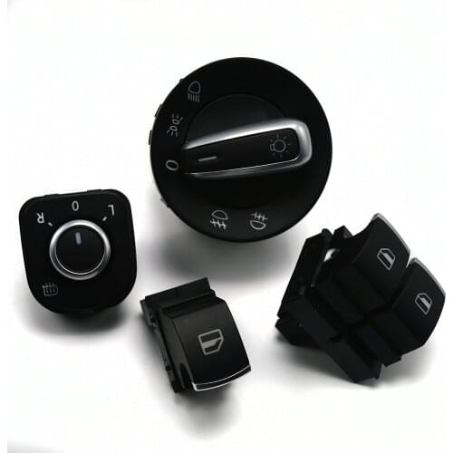 Headlight switch Mirror Window Switch Button For Volkswagen VW Passat B6 Eos Golf 5 6 R32 GTI MK5 MK6 Tiguan 4PCS/SET 5K3959857