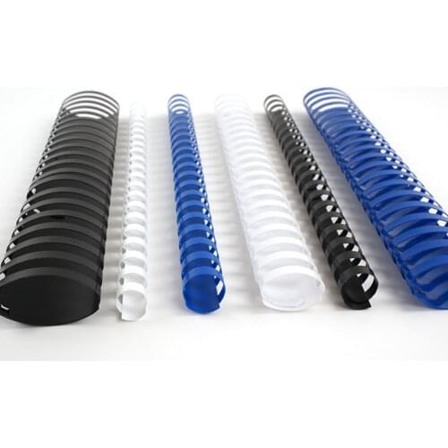 50Pcs/Lot Binding Rubber Ring 21 Hole A4 Document Loose-Leaf Binder 22-51mm PVC Coils Machine Special Punch Binding Supplies