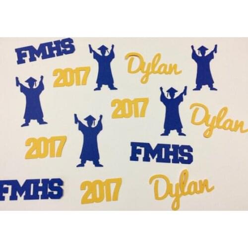 Personalized names Graduation birthday Confettis Table Scatter baby bridal shower bachelorette engagement party favors