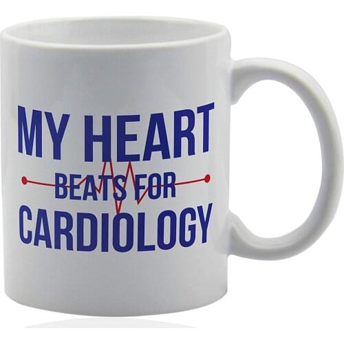 Gifts for doctors cardiologist 11 oz. white ceramic cup