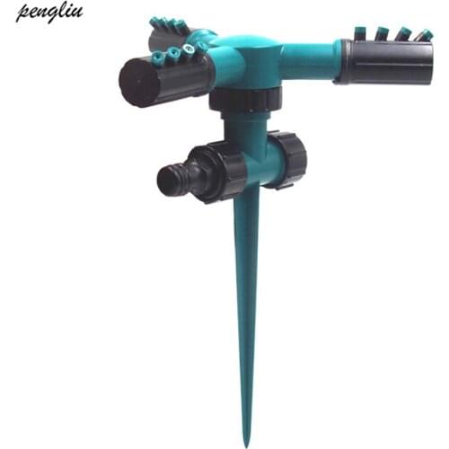 Lawn Sprinkler Automatic 360 Degree Rotating Garden Water Sprinklers Tandem pin nozzle Irrigation System Pipe Hose Garden Tools