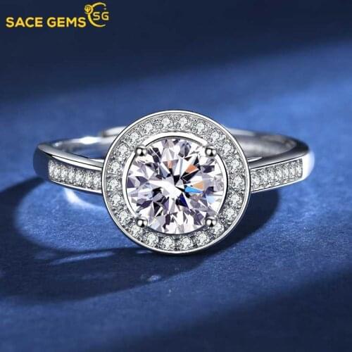 Белые кольца SACE GEMS China At AliExpress