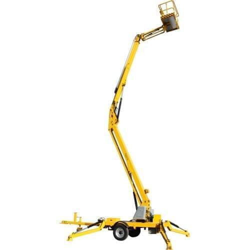 Shandong Qiyun 8m 200kg Load Capacity Hydraulic Towable Tractor Mounted Articulated Boom Lift with CE&ISO for Sale