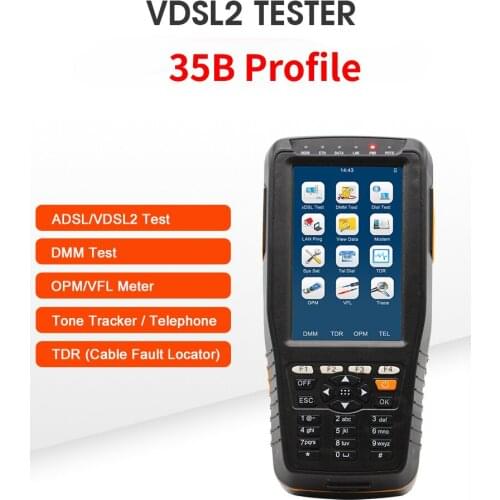 TM-600 Plus 35B Profile VDSL2 Tester ADSL Installation and Maintenance Tools 35b Profile, DMM tester Tool Revise PPPoE