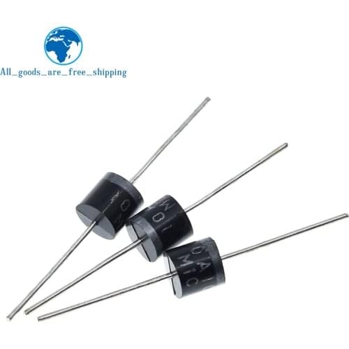 TZT 10PCS electrical Axial Rectifier Diode 10A10 R-6 DIP 10A 1000V 10a10