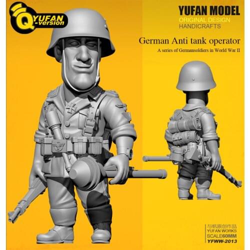 Yufan Model 1/32 Figure Kits Q Version Resin Soldier (60mm High) Yfww-2013