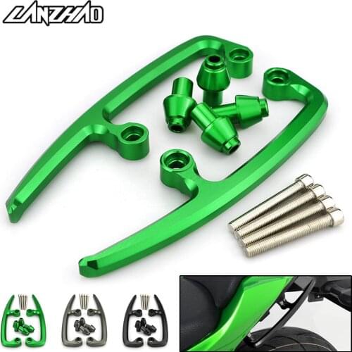 Z650 Motorcycle Rear Seat Grab Passenger Handle Holder Grips CNC Aluminum Accessories for Kawasaki Z650 2017 2018 2019