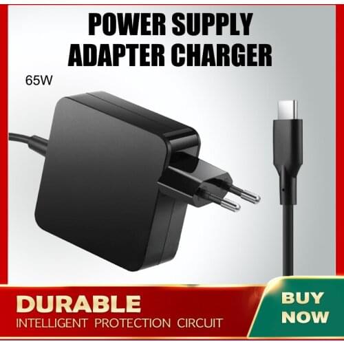 65W USB Type C Charger For HP Elite X3 Lap Dock Chromebook 13 G1 X2 210 G2 Detachable PC X2 10-P000 USB Type C Charger